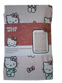 Prześcieradła dla dzieci - Prześcieradło dziecięce z gumką – HELLO KITTY 90 cm x 200 cm 100% bawełna - miniaturka - grafika 1