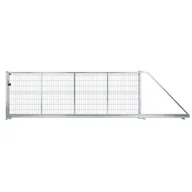 Ogrodzenia - Naterial Brama przesuwna Modus 5x1.7 m prawa srebrna - miniaturka - grafika 1