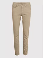 Spodnie damskie - Cream Spodnie materiałowe Lotte Plain Twill 10606565 Beżowy Regular Fit - miniaturka - grafika 1