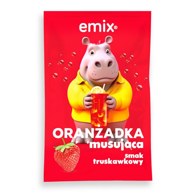 Emix Oranżada o smaku truskawkowym 16 g