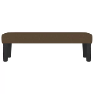 Lumarko Ławka, ciemnobrązowa, 100x30x30 cm, tapicerowana tkaniną - Ławki do przedpokoju - miniaturka - grafika 4