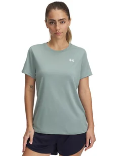 Under Armour Koszulka sportowa w kolorze niebieskoszarym - Koszulki sportowe damskie - miniaturka - grafika 1