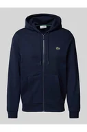 Bluzy męskie - Bluza rozpinana o kroju classic fit z kapturem - Lacoste - miniaturka - grafika 1