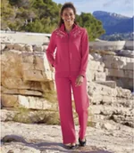 Dresy damskie - Komplet dresowy z moltonu Kobieta Atlas For Men - Kolor : Czerwony - Rozmiar : 52/54 - miniaturka - grafika 1