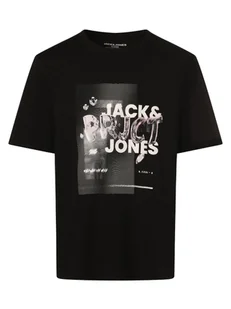 Jack & Jones Koszulka męska - JCOPrjct Mężczyźni Bawełna czarny nadruk, S - Koszulki męskie - miniaturka - grafika 1