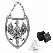 Naszyjniki - RYNGRAF patriotyczny pr. 925 Orzeł z Matką Boską - miniaturka - grafika 1