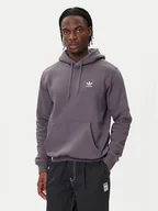 Bluzy męskie - adidas Bluza Trefoil Essentials JW1063 Szary Regular Fit - miniaturka - grafika 1