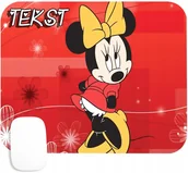 Podkładki pod mysz - PODKŁADKA POD MYSZKĘ Z NADRUKIEM MYSZKA MIKI PREZENT -TEKST -20X24 - miniaturka - grafika 1