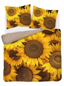 Pościel - Pościel 3d- Słoneczniki - 160x200 - 3 cz - miniaturka - grafika 1