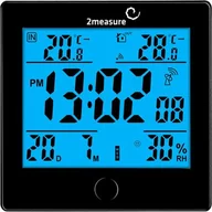 Stacje pogodowe - Stacja pogody podświetlana RCC czarna 2Measure - miniaturka - grafika 1