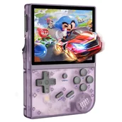 Konsole i gry retro - 2024 Version ANBERNIC RG35XX Gaming Handheld 64GB TF Card 3 5 Inch IPS Screen Linux System 7 Hours of Playtime - Transparen - miniaturka - grafika 1