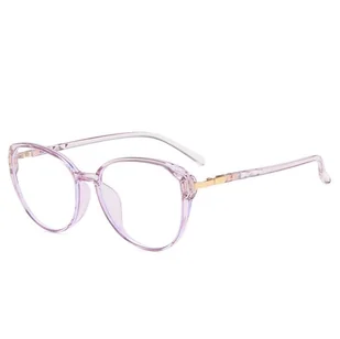 Okulary do komputera owalne damskie z filtrem BLUE Light zerówki 2572-3 - Okulary korekcyjne, oprawki, szkła - miniaturka - grafika 1