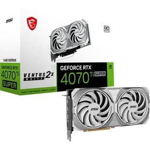 Karta graficzna MSI GeForce RTX 4070 Ti Super Ventus 2X White OC 16GB DLSS 3 - Karty graficzne - miniaturka - grafika 1
