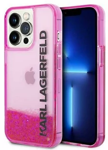 Karl Lagerfeld KLHCP14XLCKVF iPhone 14 Pro Max 6,7" różowy/pink hardcase Liquid Glitter Elong - Etui i futerały do telefonów - miniaturka - grafika 1
