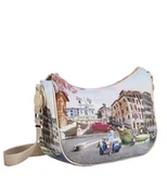 Torebki damskie - Pojemna torebka Ynot Milano nadruk Rzym - miniaturka - grafika 1