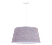 Lampy sufitowe - Duolla - Żyrandol na lince BOUCLE 1xE27/15W/230V śr. 50 cm szary - miniaturka - grafika 1