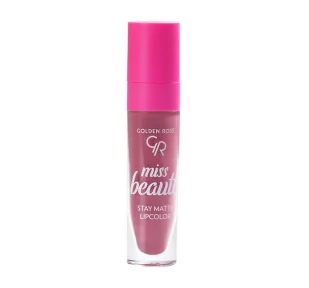 Golden Rose Miss Beauty - Stay Matte Lipcolor - Płynna pomadka do ust - 5,5 ml - 03 Rose Wood - Szminki - miniaturka - grafika 1