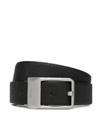 Paski - Calvin Klein Pasek Męski Faceted Buckle 35Mm Adj/Rev LV04D7010G Czarny - miniaturka - grafika 1