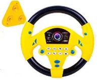 Zabawki sensoryczne - KIEROWNICA ŻÓŁTA Z PRZYSSAWKAMI 98894 NORIMPEX - miniaturka - grafika 1