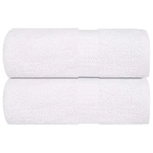vidaXL Ręczniki, 2 szt., białe, 15x21 cm, 360 g/m², bawełna 100% - Ręczniki - miniaturka - grafika 1