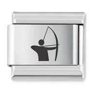 Charmsy - Murrano ITALIAN CHARMS Symbole Sportowe Łucznictwo IH-208 - miniaturka - grafika 1