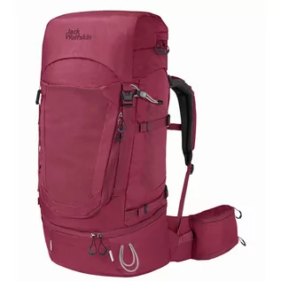 Torebki damskie - Damski plecak trekkingowy Jack Wolfskin HIGHLAND TRAIL 50+5 WOMEN sangria red - grafika 1