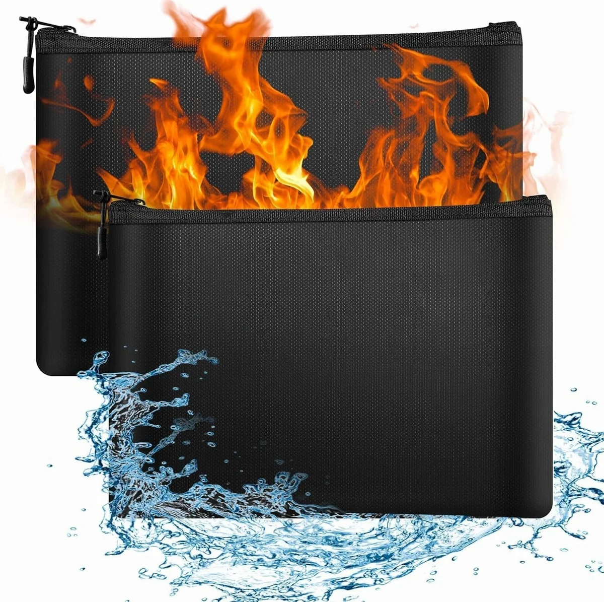 TORBA OGNIODPORNA WODOSZCZELNA 2 SZTUKI 38X28CM 30X20CM ETUI BEZPIECZEŃSTWO