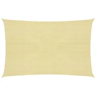 Parasole ogrodowe - vidaXL Żagiel przeciwsłoneczny, 160 g/m, beżowy, 2x3 m, HDPE vidaXL - miniaturka - grafika 1