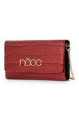 Portfele - Portfel Nobo 2W1 Czerwone Croco - miniaturka - grafika 1