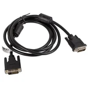 Kable komputerowe i do monitorów - LANBERG LANBERG Kabel DVI-D(24+1) DVI-D(24+1) M/M 1.8M czarny (CA-DVID-10CC-0018-BK) - miniaturka - grafika 1