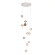 Lampy sufitowe - Wisząca lampa kaskada Palloncini P0526D Maxlight LED 66W 3000K chrom - miniaturka - grafika 1