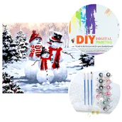 Malowanie po numerach - Malowanie po numerach W6318 Zima - miniaturka - grafika 1