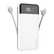 Powerbanki - Dudao K1Pro powerbank 20000mAh z wbudowanymi kablami biały - miniaturka - grafika 1