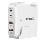 Ładowarki do telefonów - Unitek Ładowarka biurkowa GaN 70W 2x USB-A 2x USB-C - darmowy odbiór w 22 miastach i bezpłatny zwrot Paczkomatem aż do 15 dni - miniaturka - grafika 1