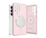 Etui i futerały do telefonów - Tech-Protect Liquid Silicone Magsafe do Samsung Galaxy S25 Ultra Pink Pea - miniaturka - grafika 1