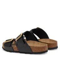 Klapki i japonki damskie - Klapki Birkenstock Sydney Cushion Buckle 1029457 Czarny - miniaturka - grafika 1