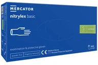 Rękawiczki jednorazowe - Mercator, RD Nitrylex Basic, Rękawiczki, Dark Blue, S, 100 Szt. - miniaturka - grafika 1