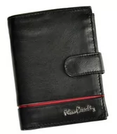 Portfele - Pierre Cardin, Portfel skórzany męski, Sahara, Tilak15 326A, czarny/czerwony, ochrona RFID - miniaturka - grafika 1