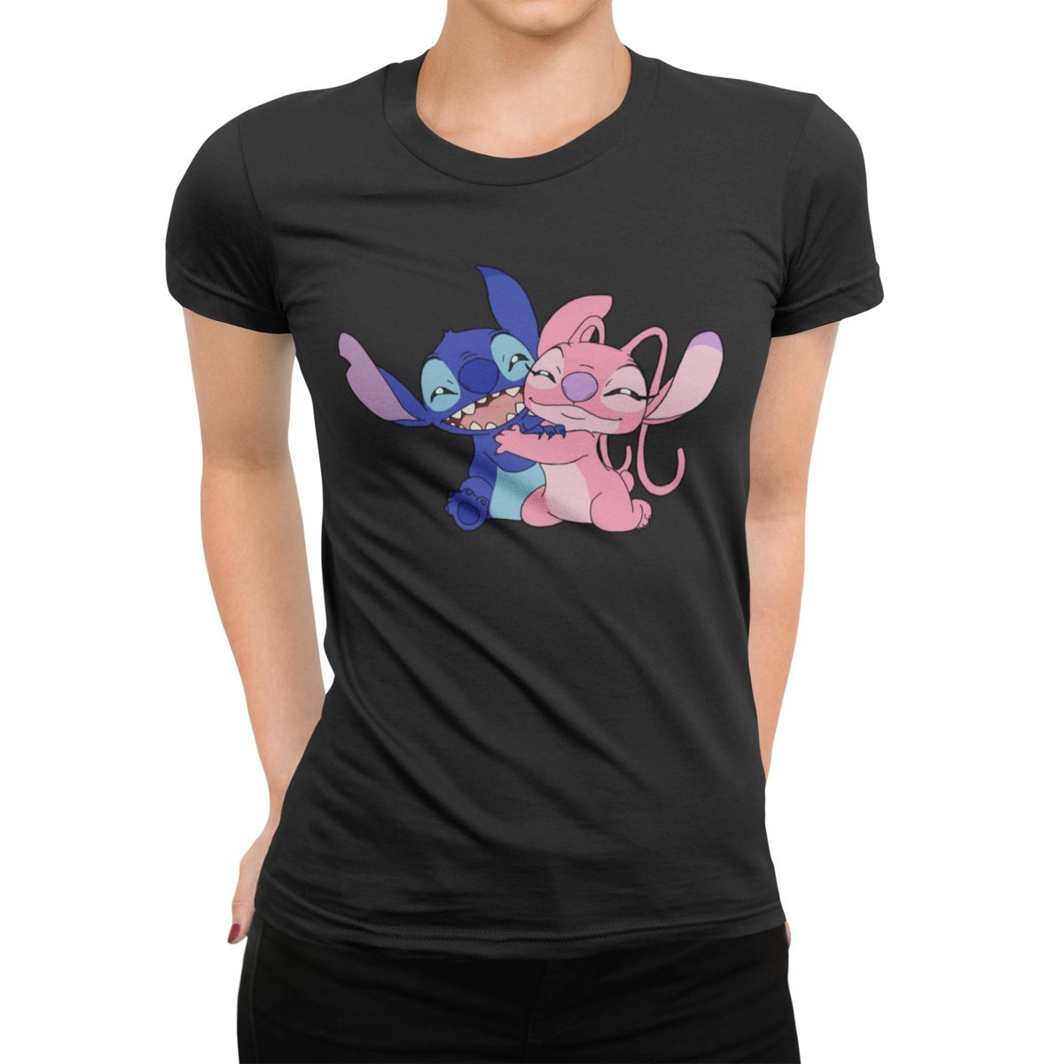 Koszulka T-Shirt Damska Z Nadrukiem Lilo Stich Stich Duży Wybór -S