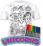 Zabawki kreatywne - Splat Planet Koszulka do wielokrotnego kolor. Jednorożec 7-8 - koszulka - miniaturka - grafika 1