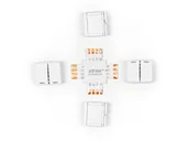 Akcesoria do oświetlenia - Łącznik Do Taśm Led Click Connector Kątowy 10 Mm 4 Pin Typ + Rgb Led Line - miniaturka - grafika 1