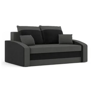 Sofa rozkładana z funkcją spania, Hewlet, 152x90x80 cm, szary, czarny - Sofy i kanapy - miniaturka - grafika 1