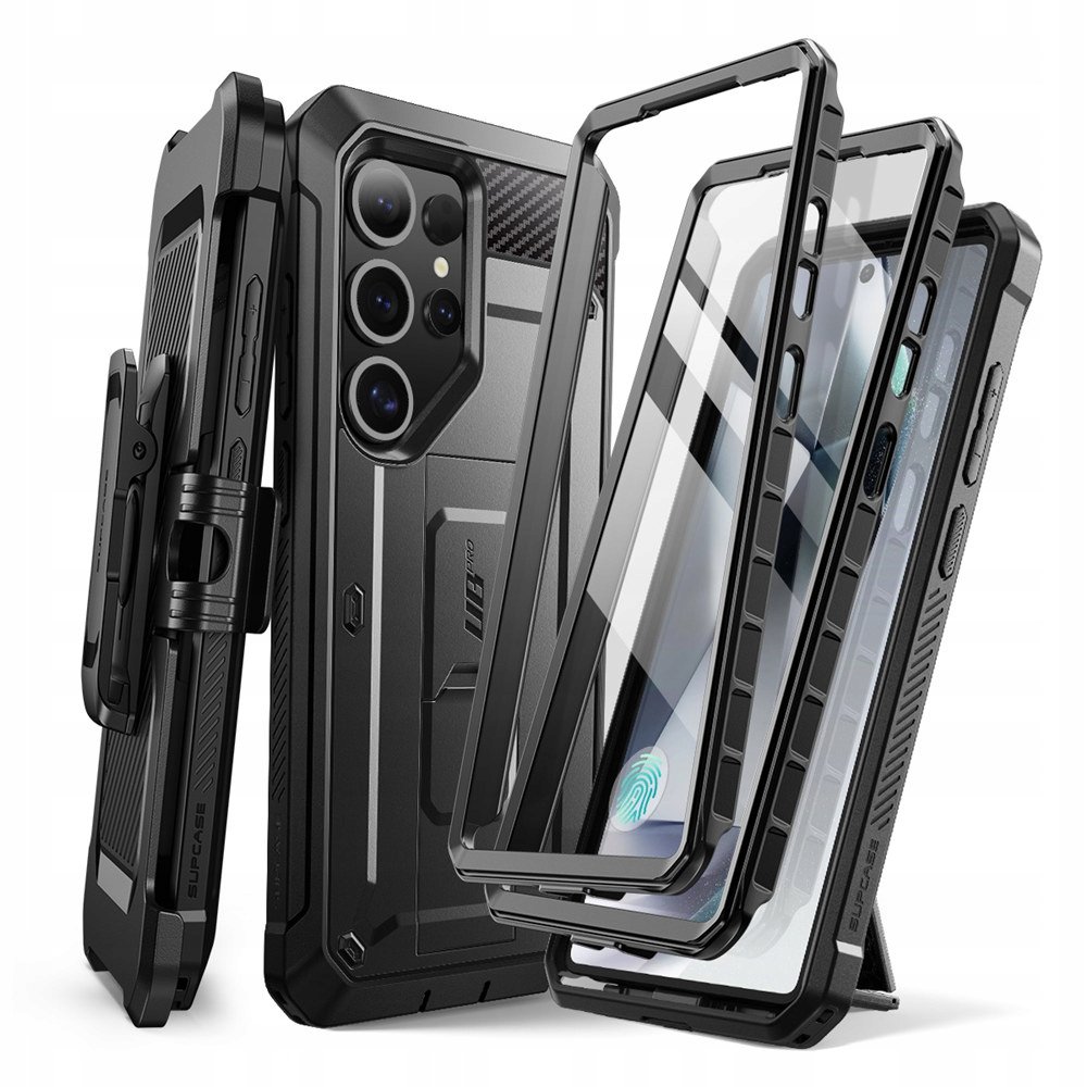 Supcase Etui pancerne UB Pro SP+noSP do Galaxy S25 Ultra, czarne