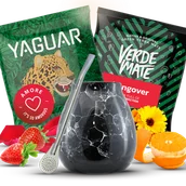 Yerba Mate - Zestaw Akcesoria Yerba Mate Green Matero Bombilla - miniaturka - grafika 1