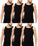 Koszulki męskie - PODKOSZULKA KOSZULKA MĘSKA 100% BAWEŁNA GŁADKA OKRĄGŁY ZESTAW 6-SZT - M - miniaturka - grafika 1