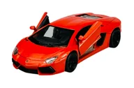 Samochody i pojazdy dla dzieci - WELLY LAMBORGHINI AVENTADOR LP700-4 POMARAŃCZOWY 1:34 43643 - miniaturka - grafika 1