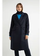 Kurtki damskie - Josephine & Co Płaszcz zimowy "Sandro" w kolorze granatowym - miniaturka - grafika 1