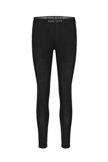 Spodnie damskie - super.natural super.natural długie damskie spodnie funkcyjne, z wełny merynosów, W BASE TIGHTS 230, rozmiar: XS, kolor: czarny SNW004474 - grafika 1