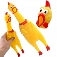 Zabawki dla psów - GUMOWY KURCZAK PISZCZĄCA ZABAWKA PSA GRYZAK 30cm - miniaturka - grafika 1