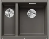 Zlewozmywaki - Zlewozmywak granitowy BLANCO Subline 340/160-U Silgranit Wulkaniczny szary 527346 - miniaturka - grafika 1